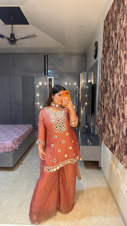 Mirror work kurta