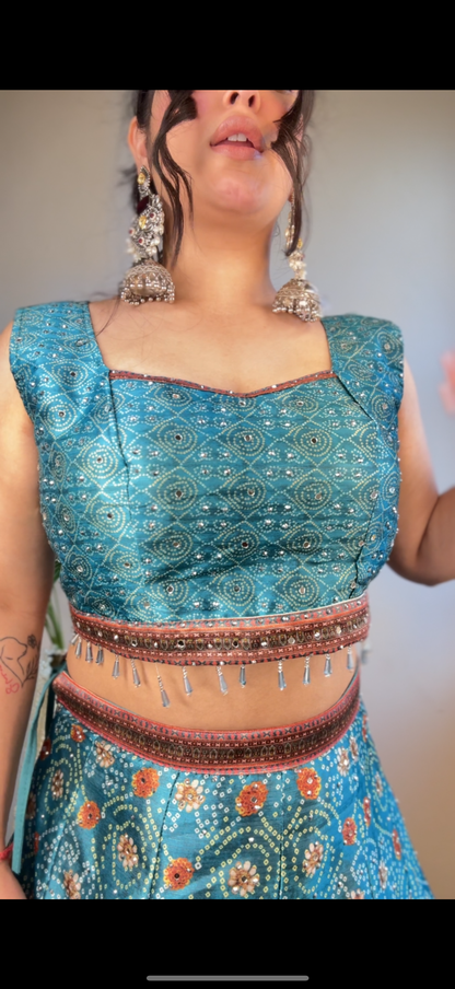 BB silk lehenga