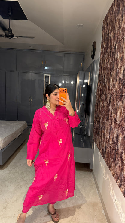 Flamingo kurta set