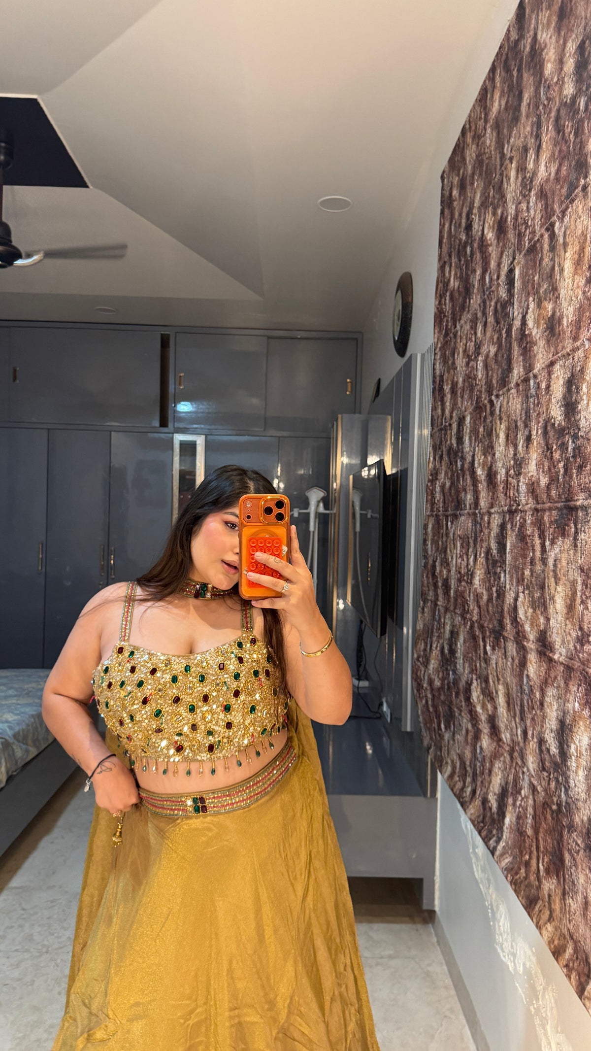 Ruby lehenga