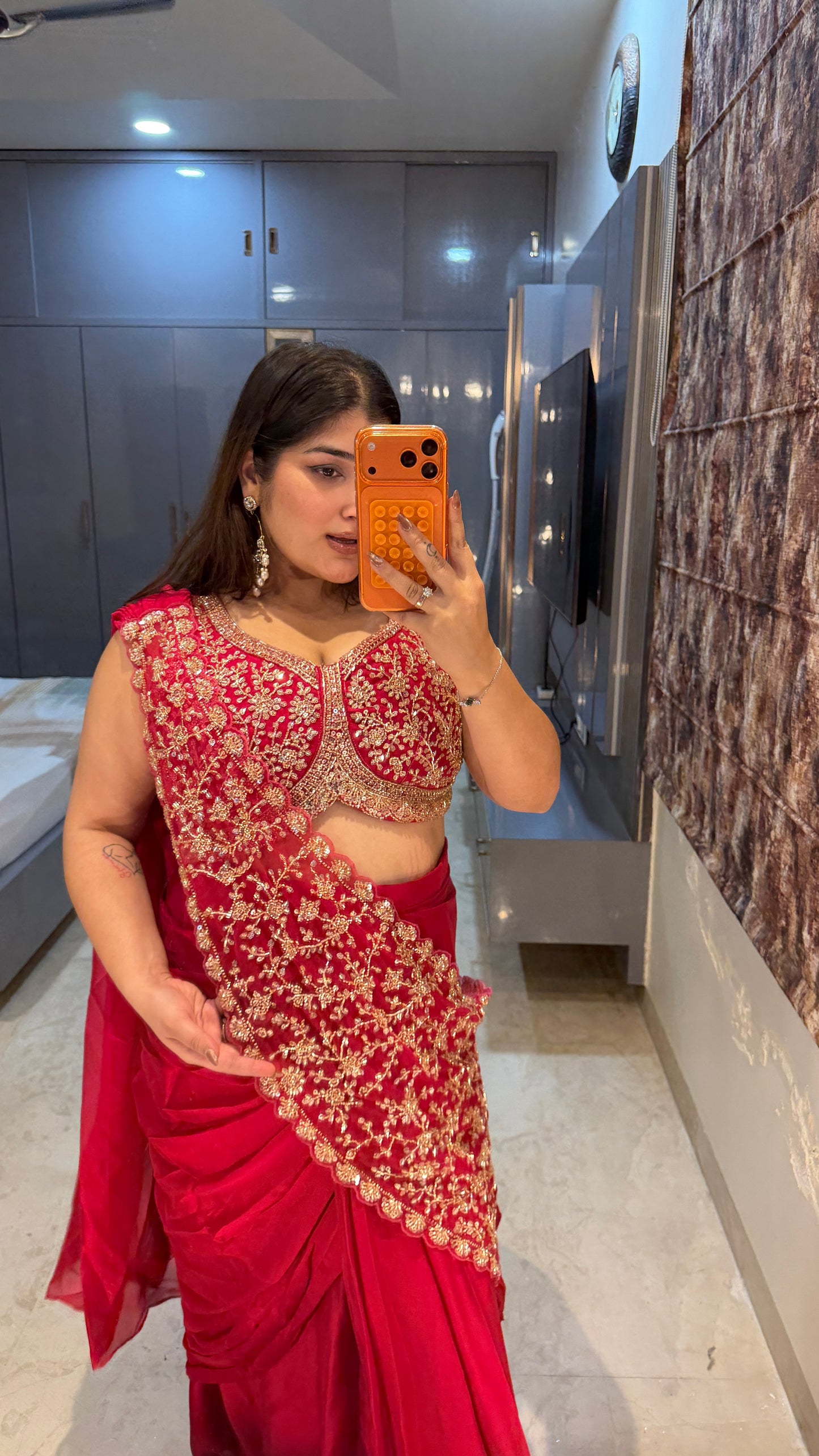 Sheila saree (pink)