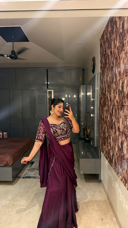 Chandani saree(purple)