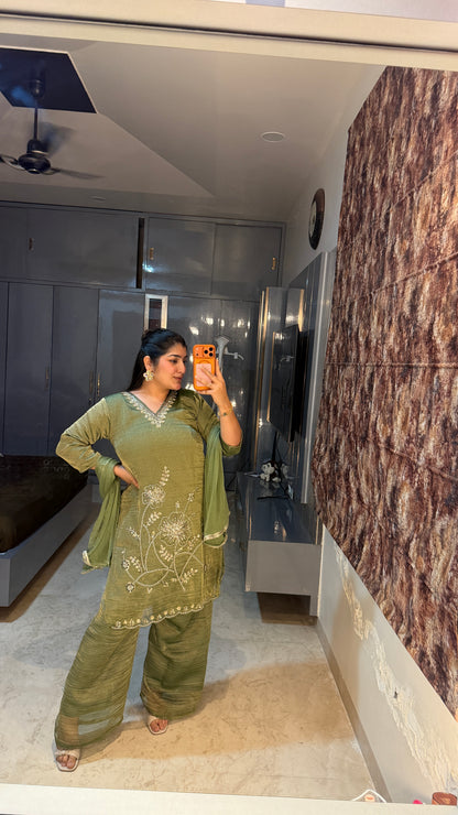 Zari kurta set