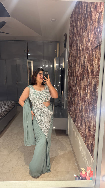Heavy pallu saree