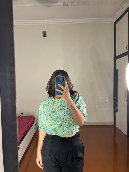 Floral crop top