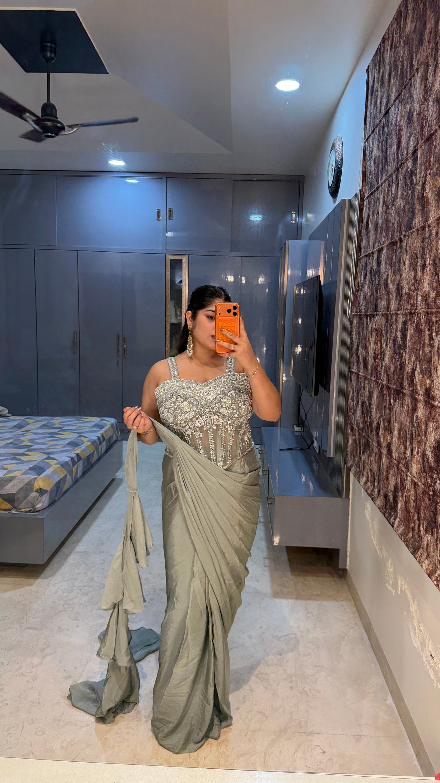Corset saree