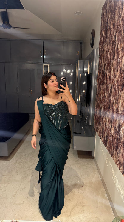 Premium corset saree