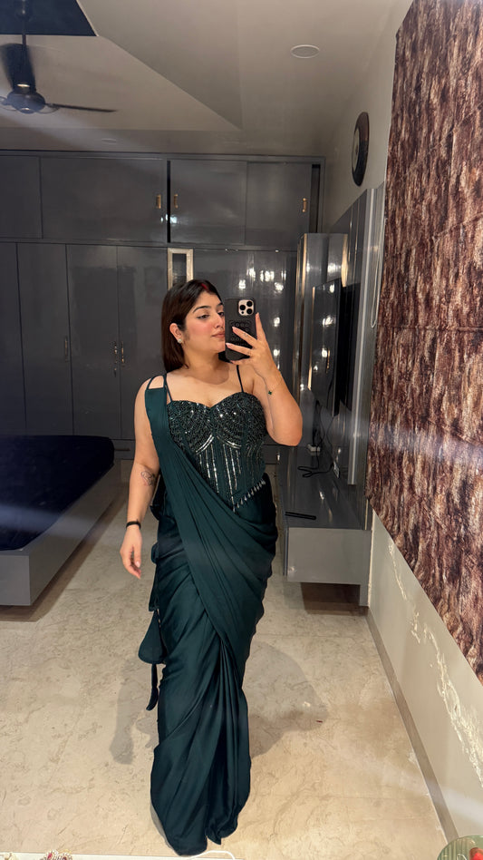 Premium corset saree