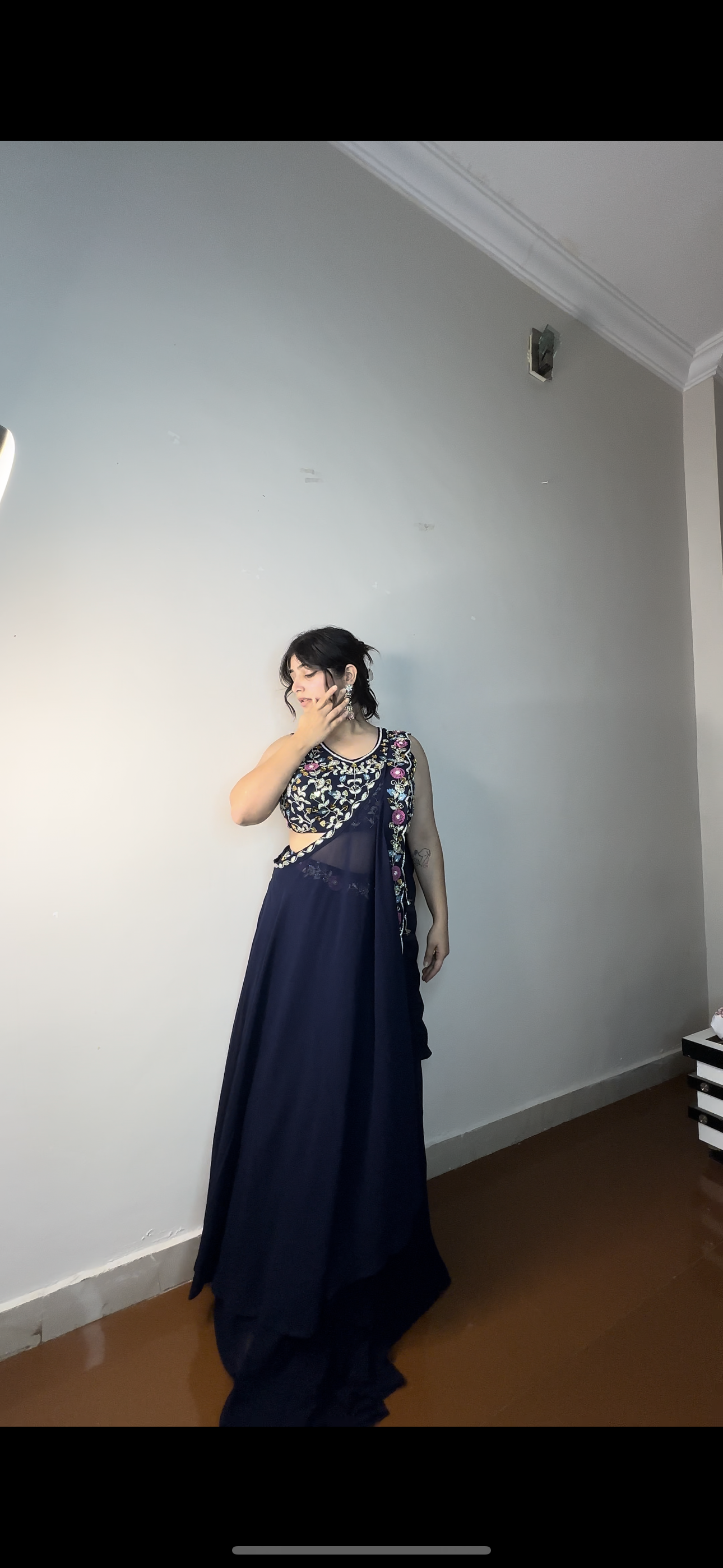 Hearts 3 piece handwork blue