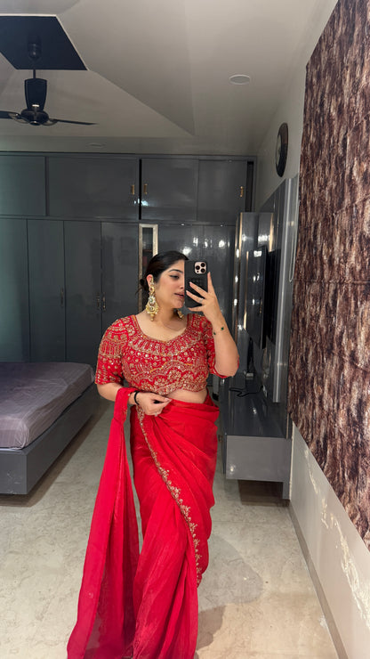 Dil aagya saree