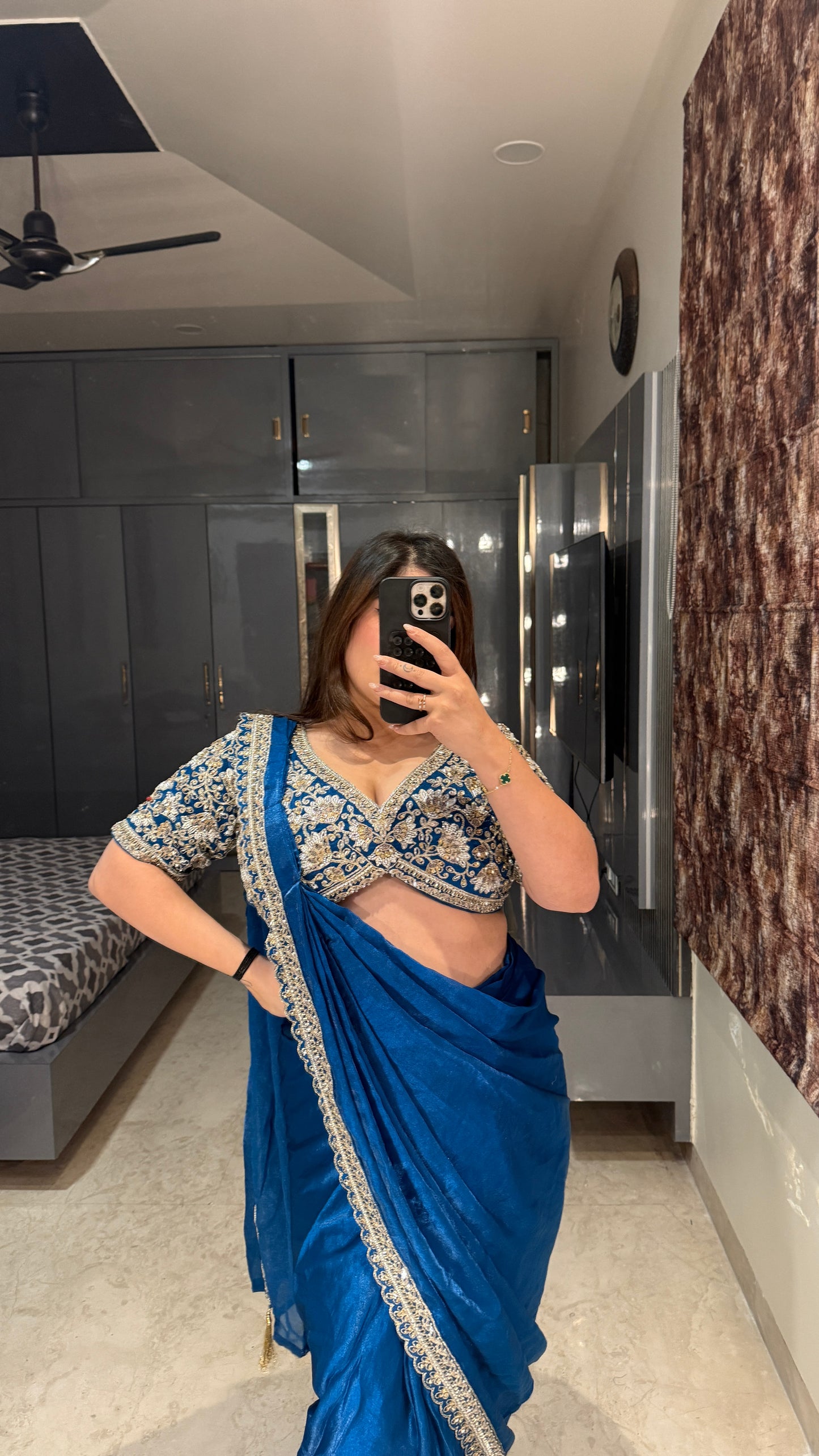 Dil Aagya saree 2.0 Blue