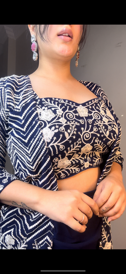 Fully embroided 3 piece set