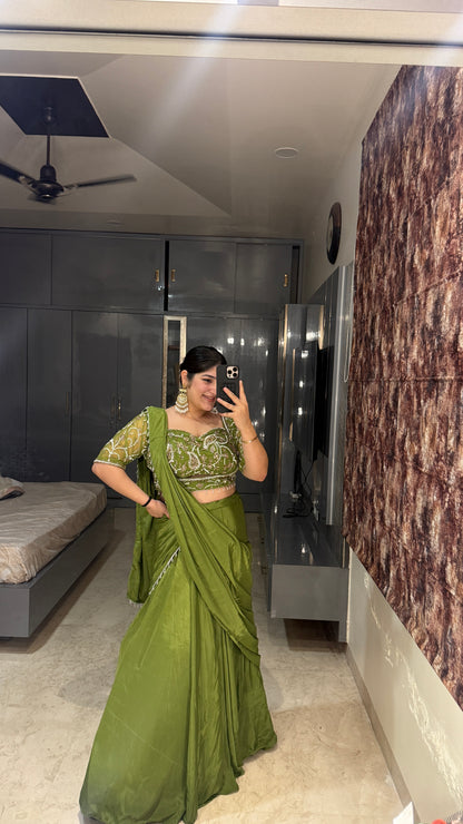 Chandani saree green