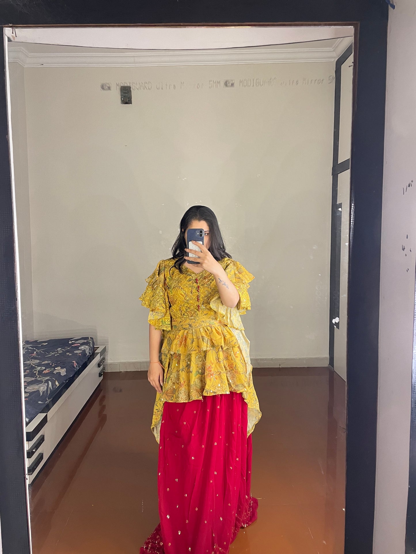 Top and skirt