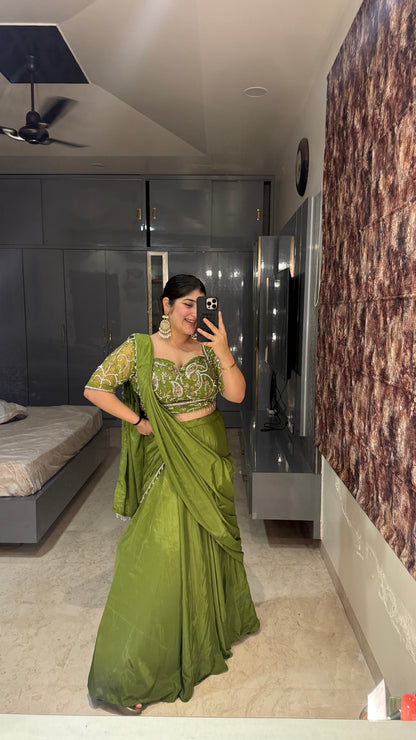 Chandani saree green
