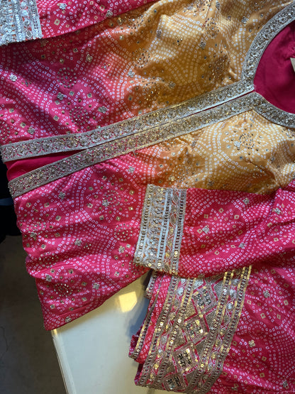 Bandhej sharara set.