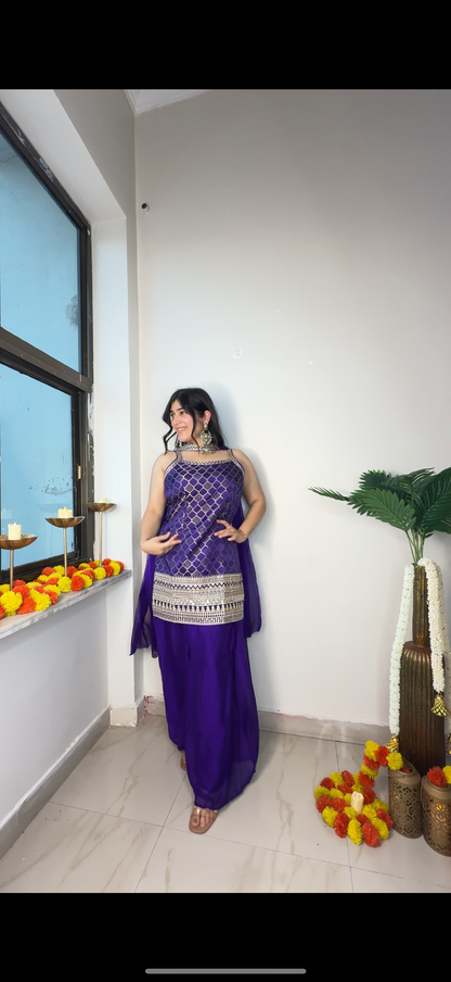 Banarasi plazo set