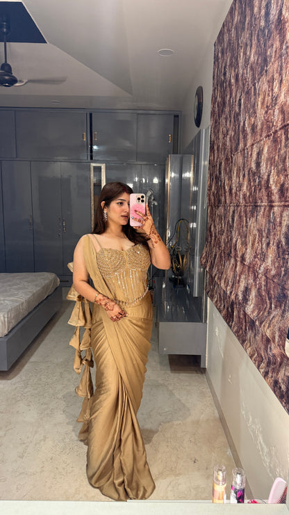Premium corset saree