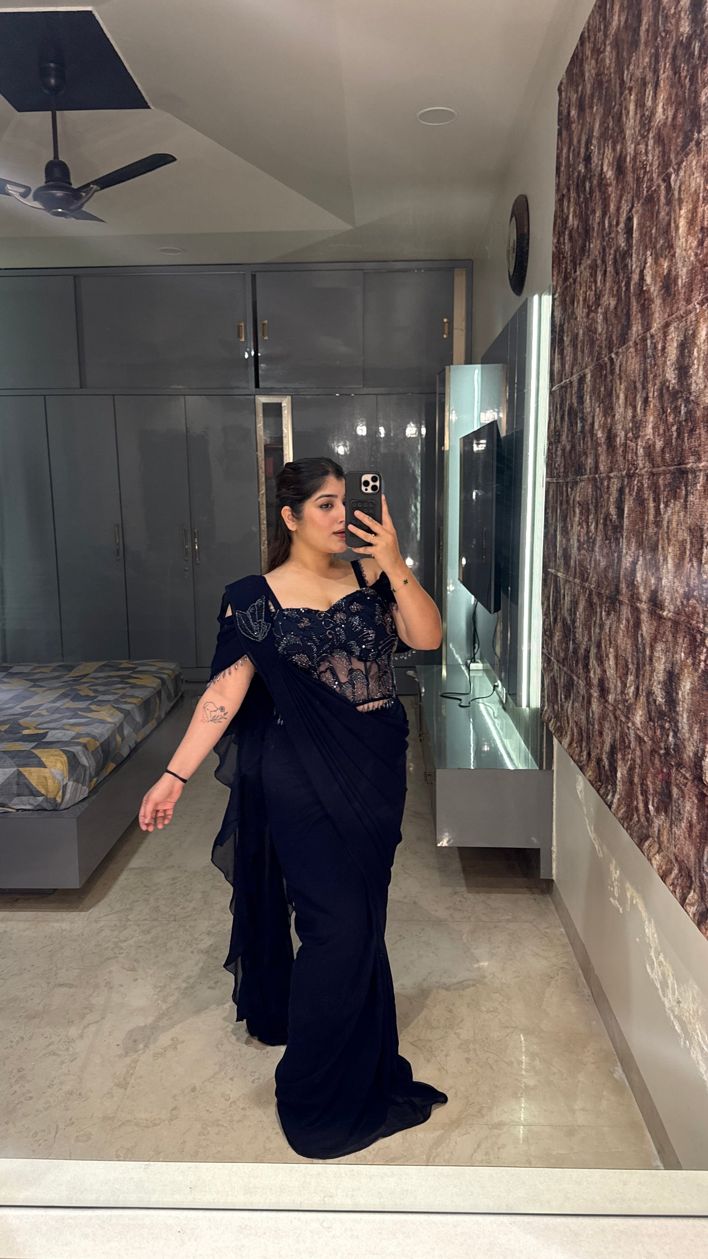 Sparkly saree(blue)