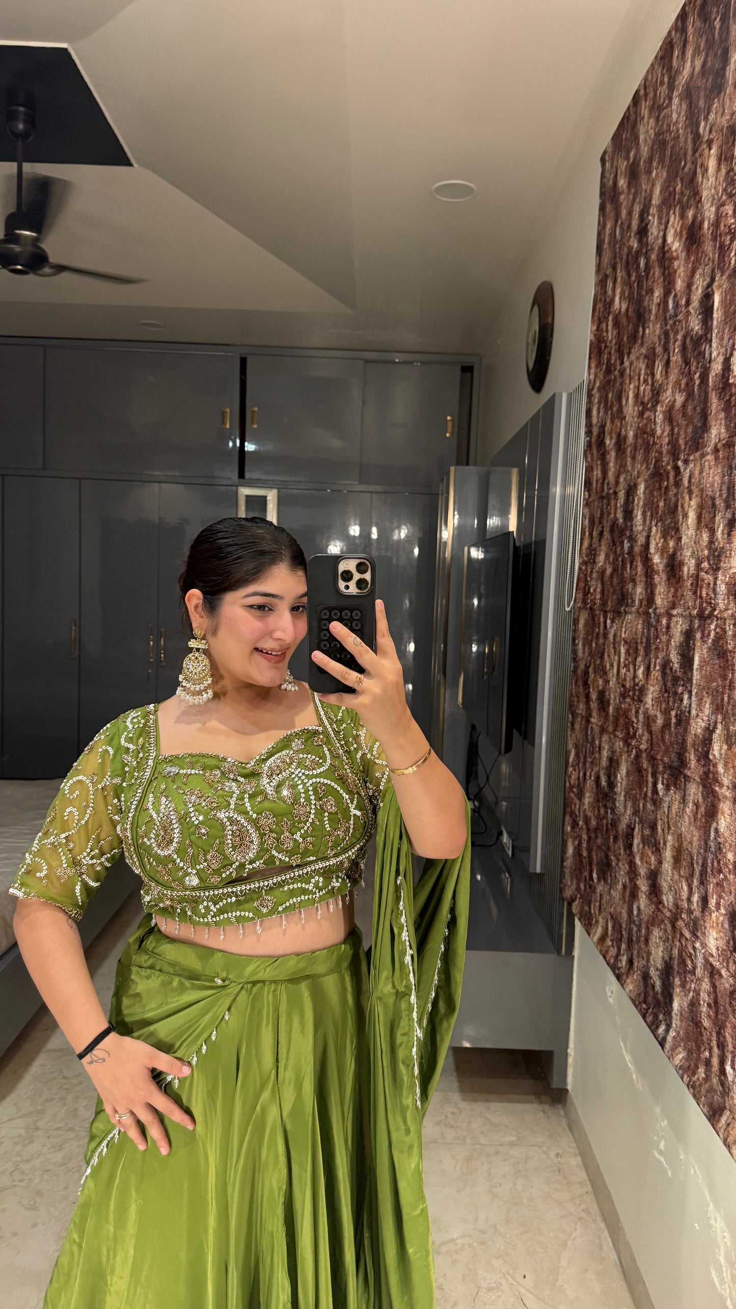 Chandani saree green