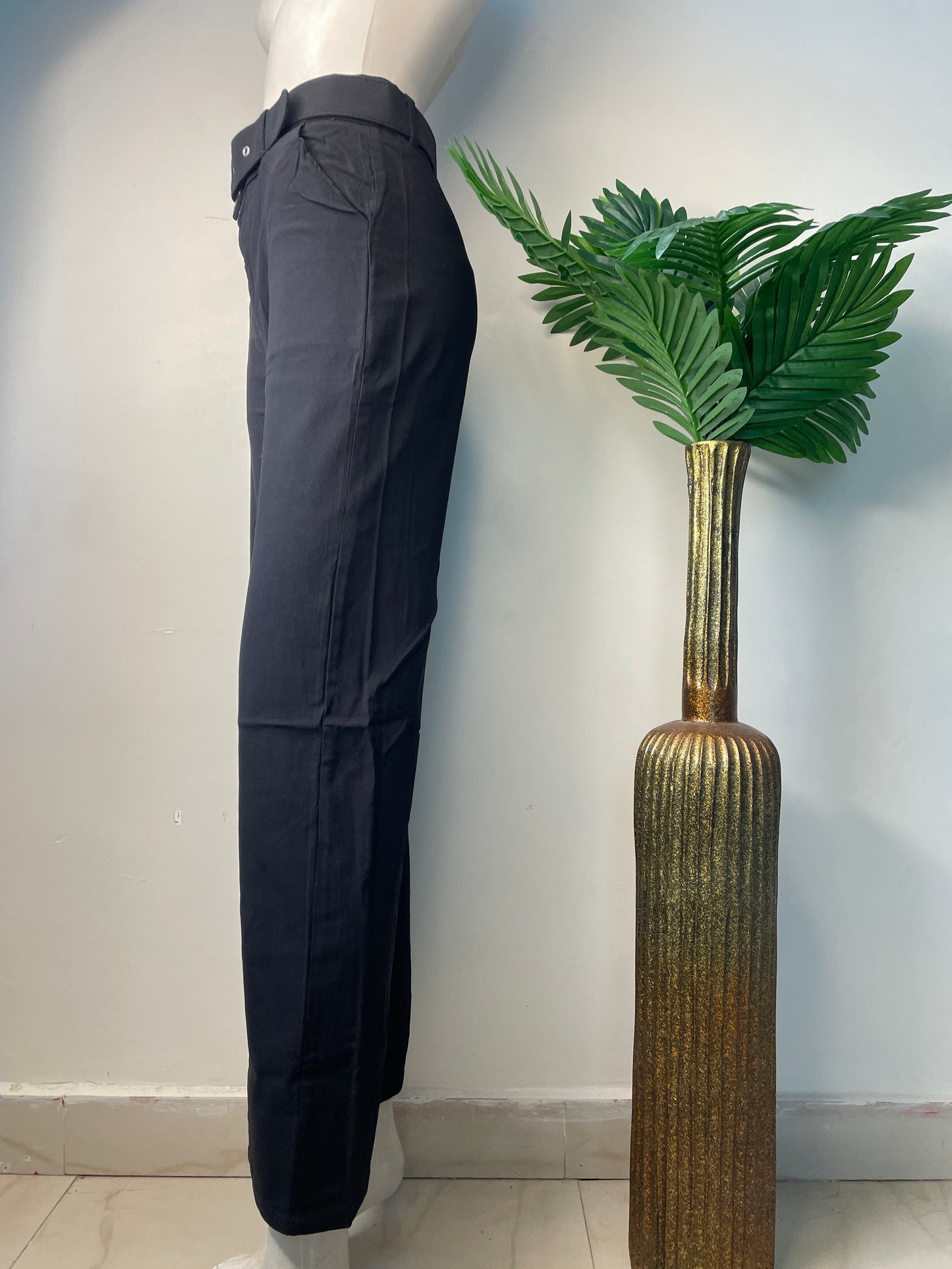 Ankle length pant with belt ( straight fit)