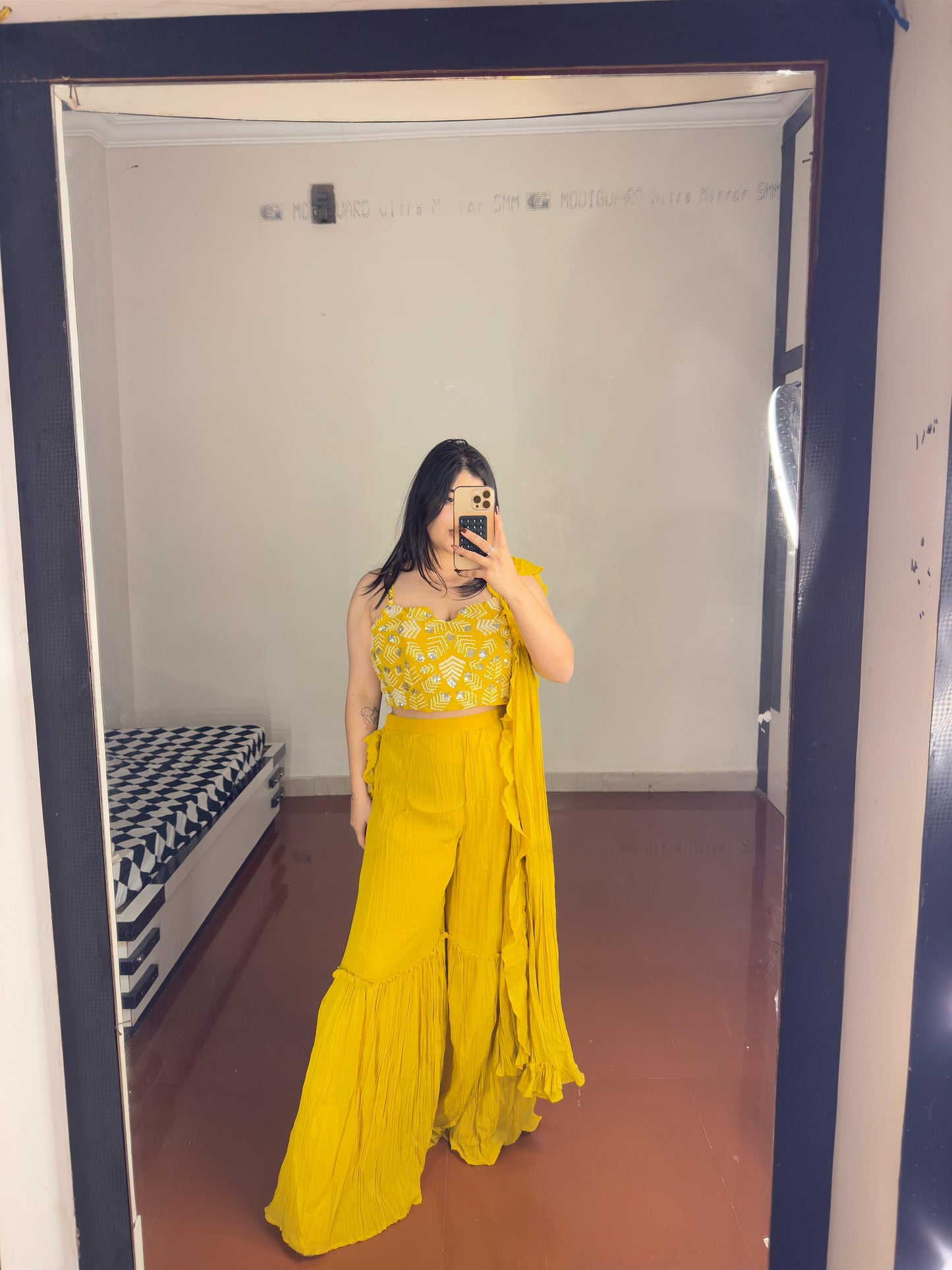 Predrape sharara set