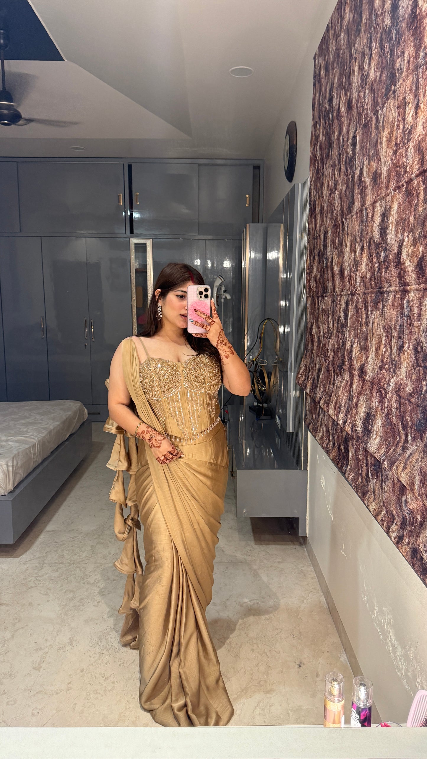 Premium corset saree