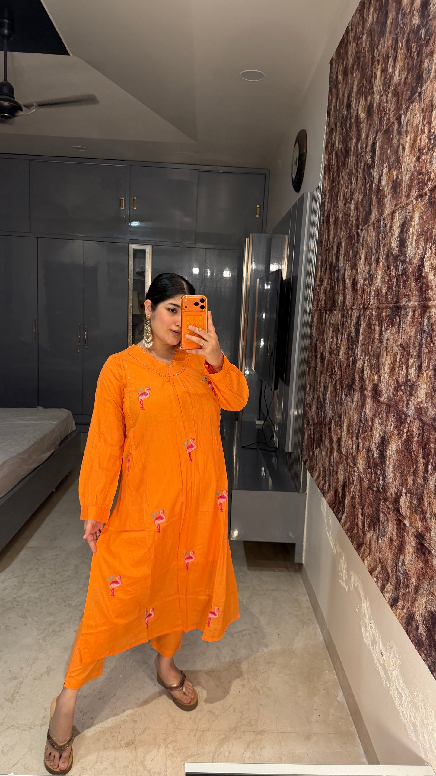 Flamingo kurta set