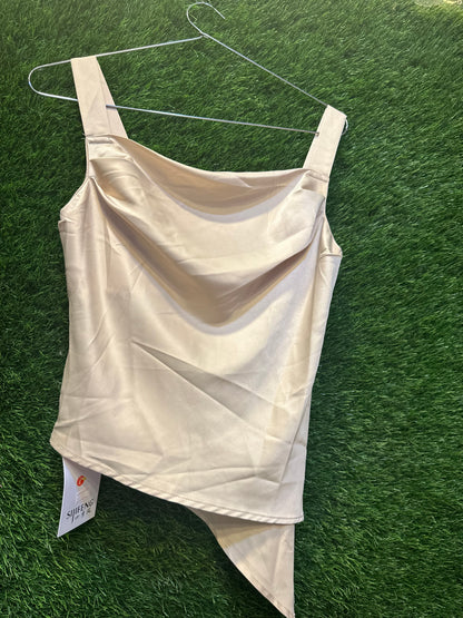 Satin Cut sleevs top