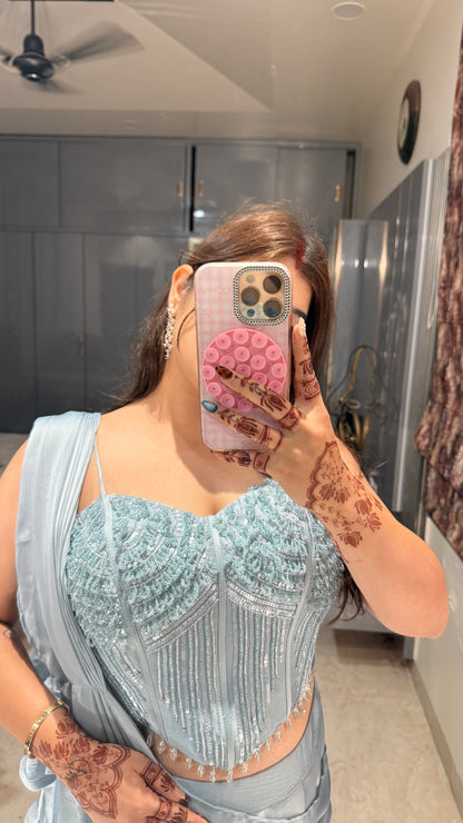 Premium corset saree