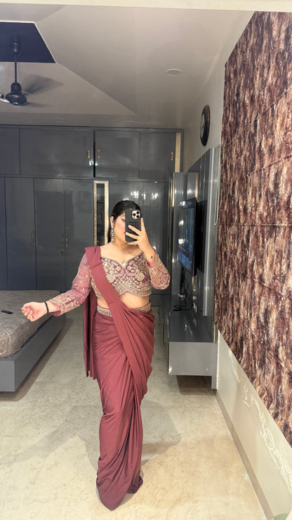 Sunehri saree
