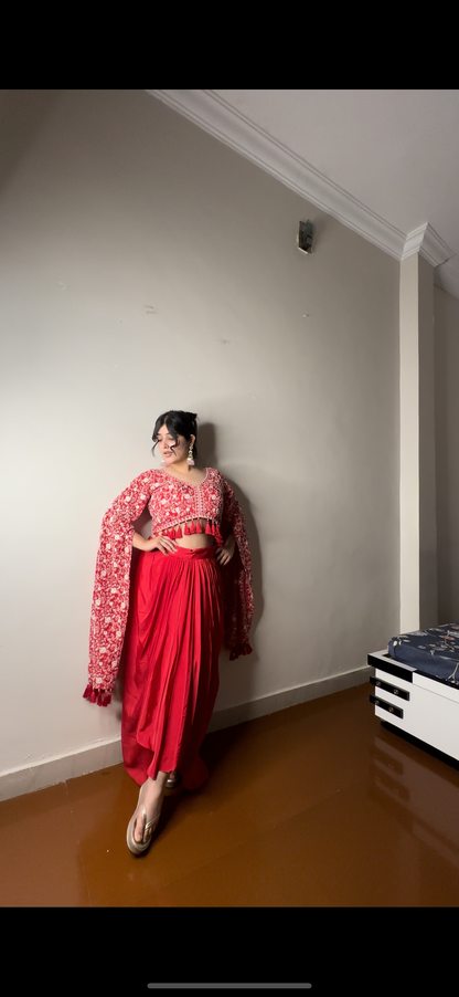 Thread work long sleeves