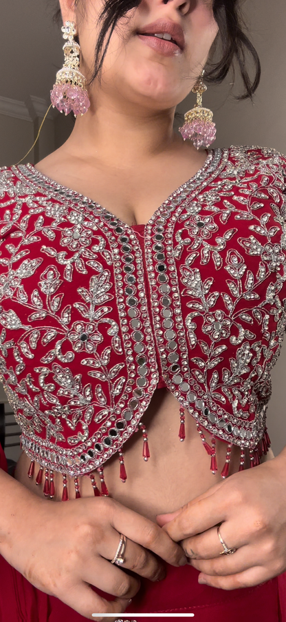 Predrape mirror work