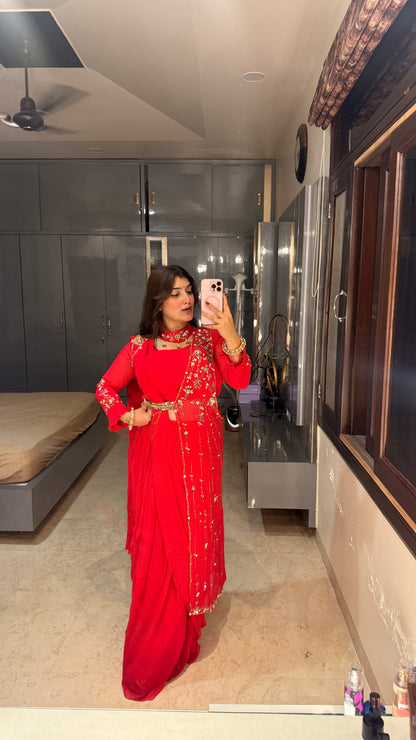 Karwachauth saree(pink)