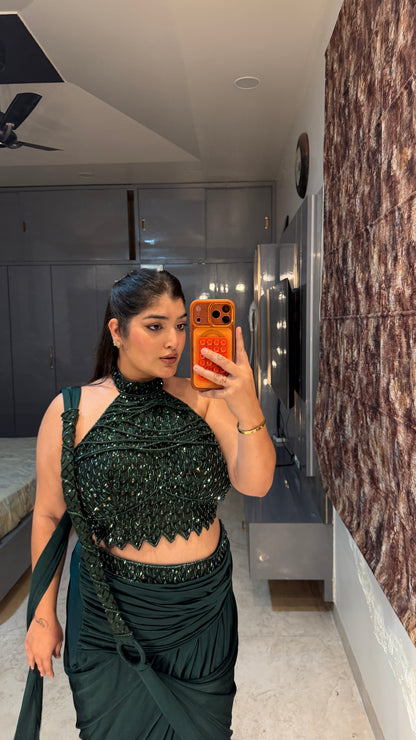 Green Bomb halter neck