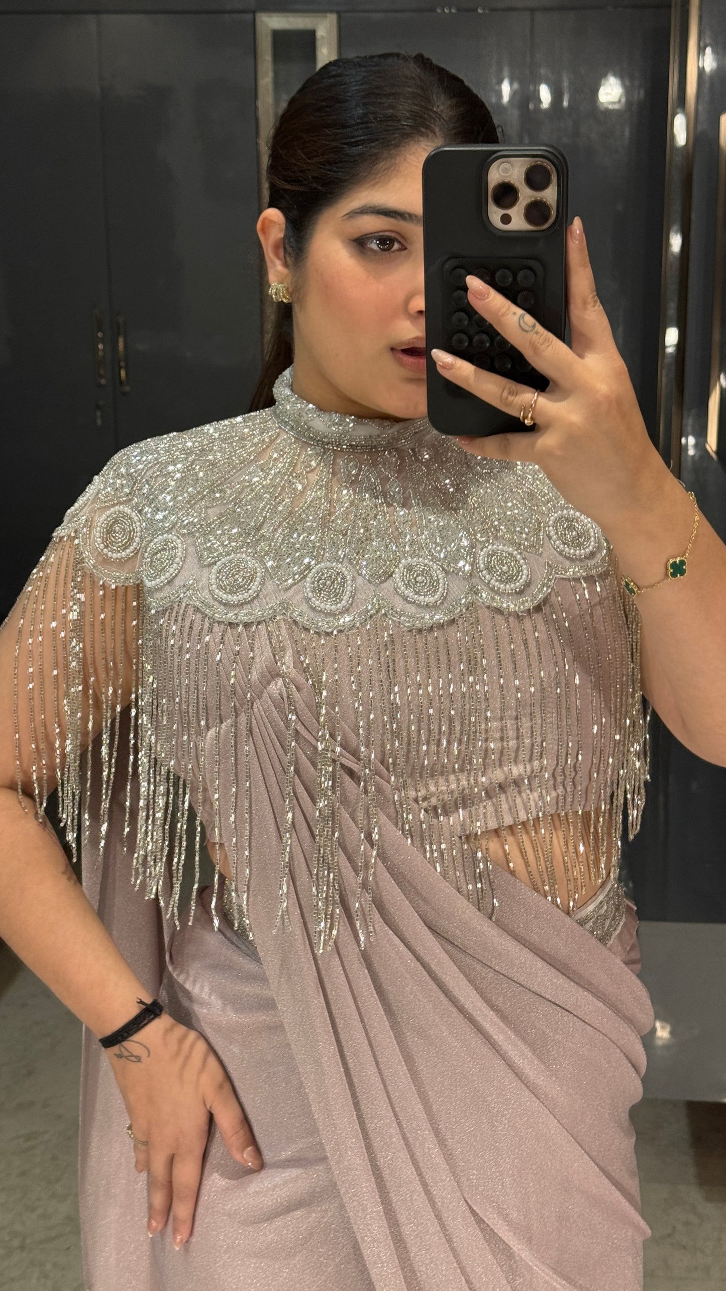 Fringe saree