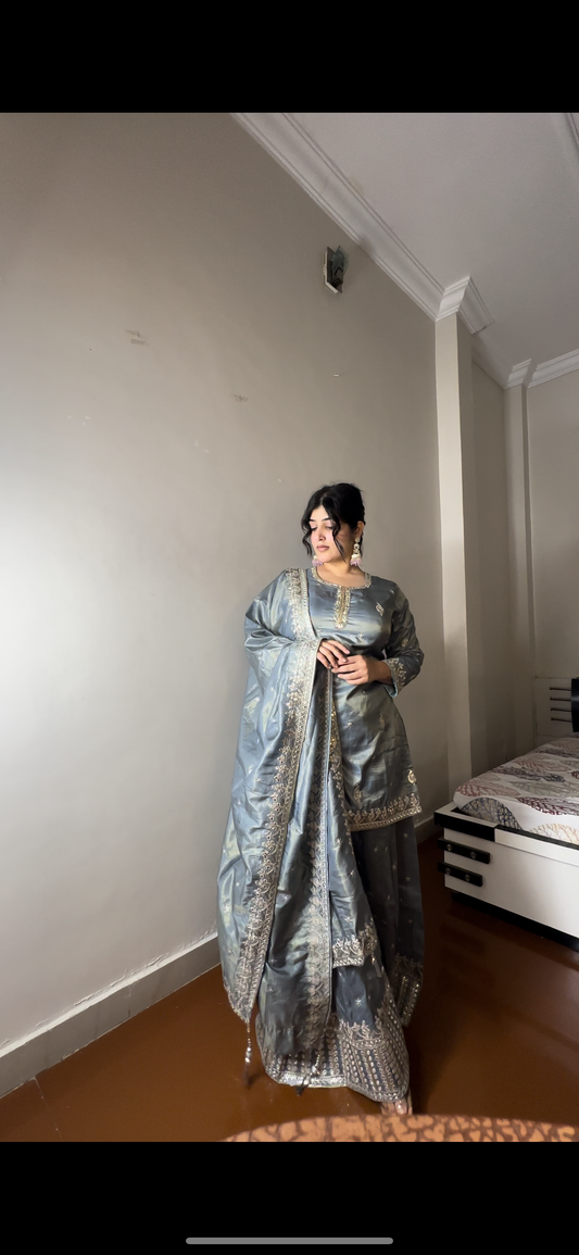 Shimmer tissue plazo set