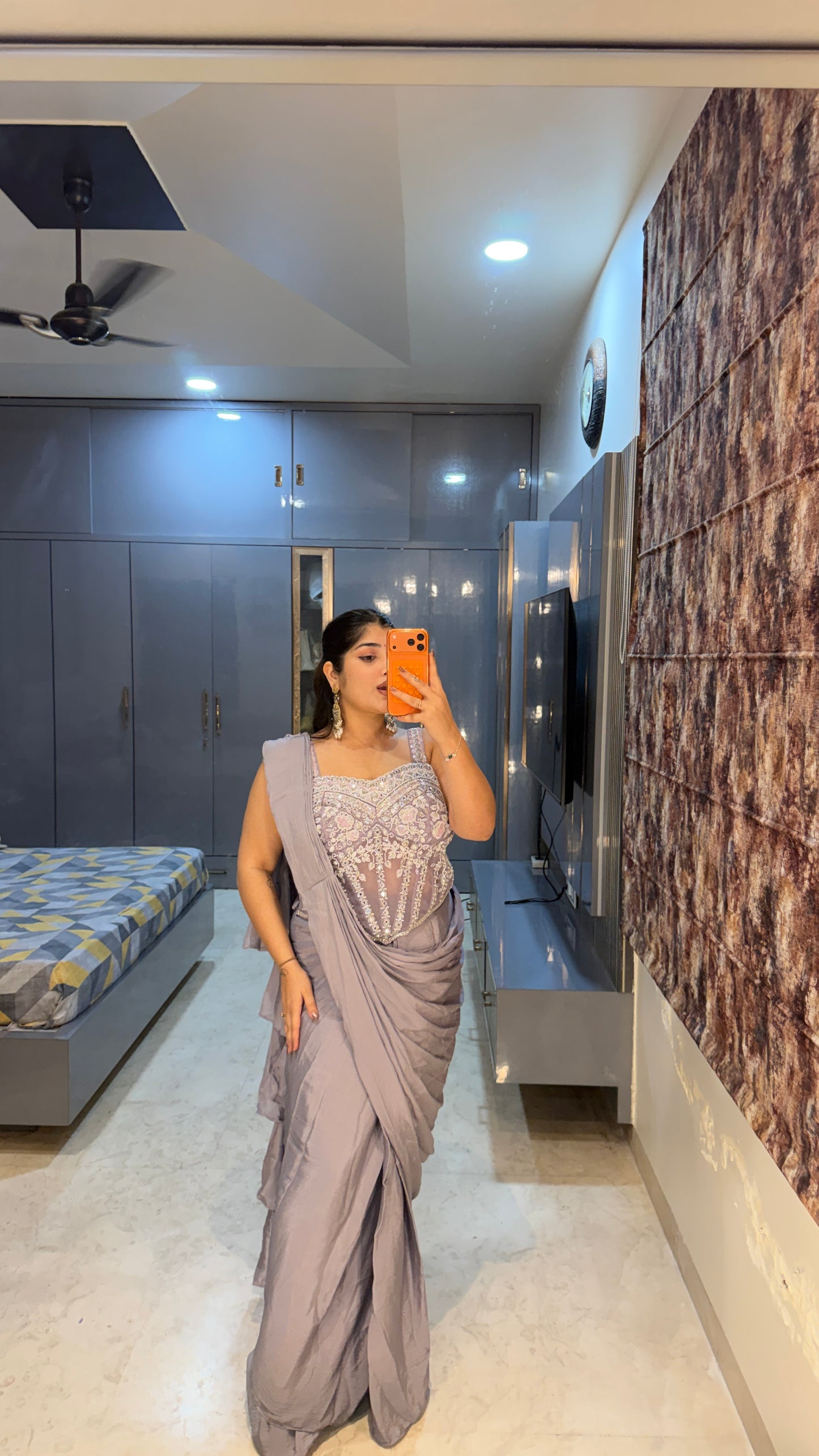Corset saree