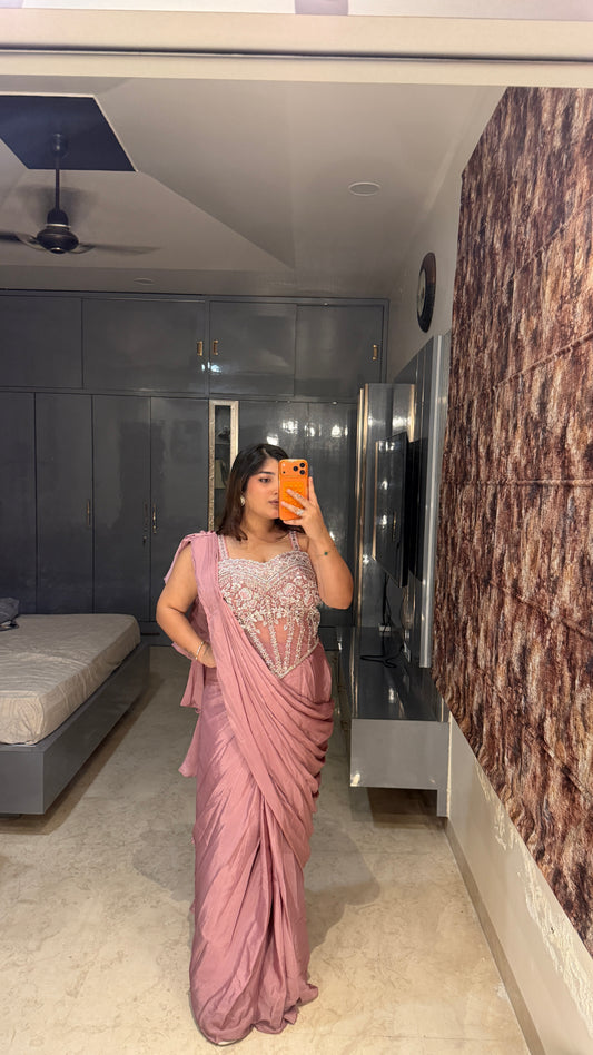 Corset saree
