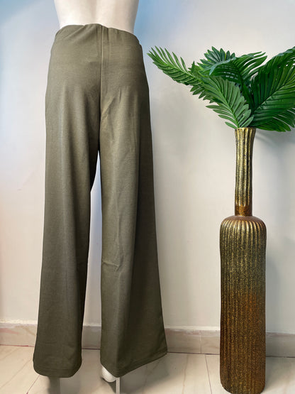 Green formal pants