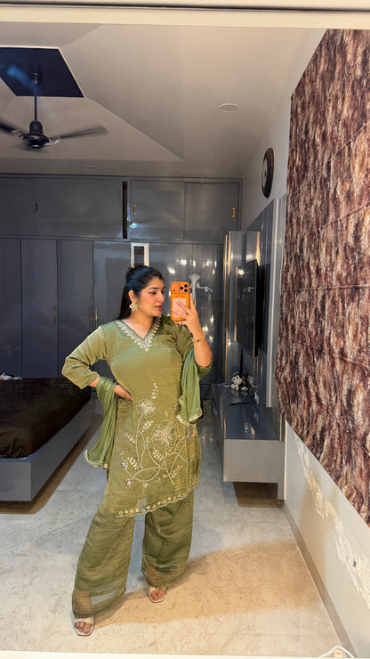 Zari kurta set