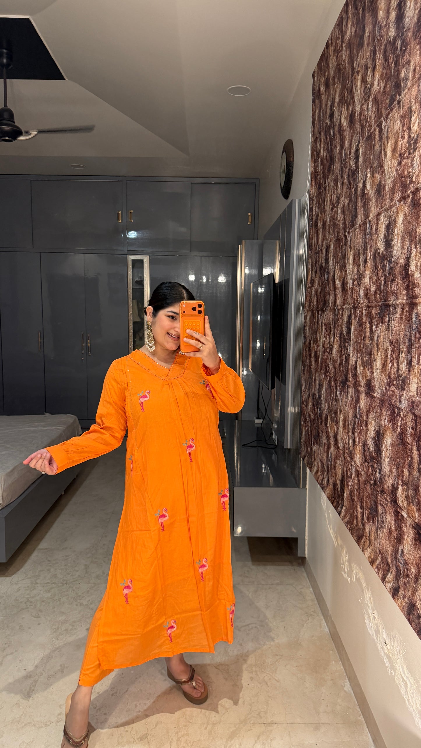 Flamingo kurta set
