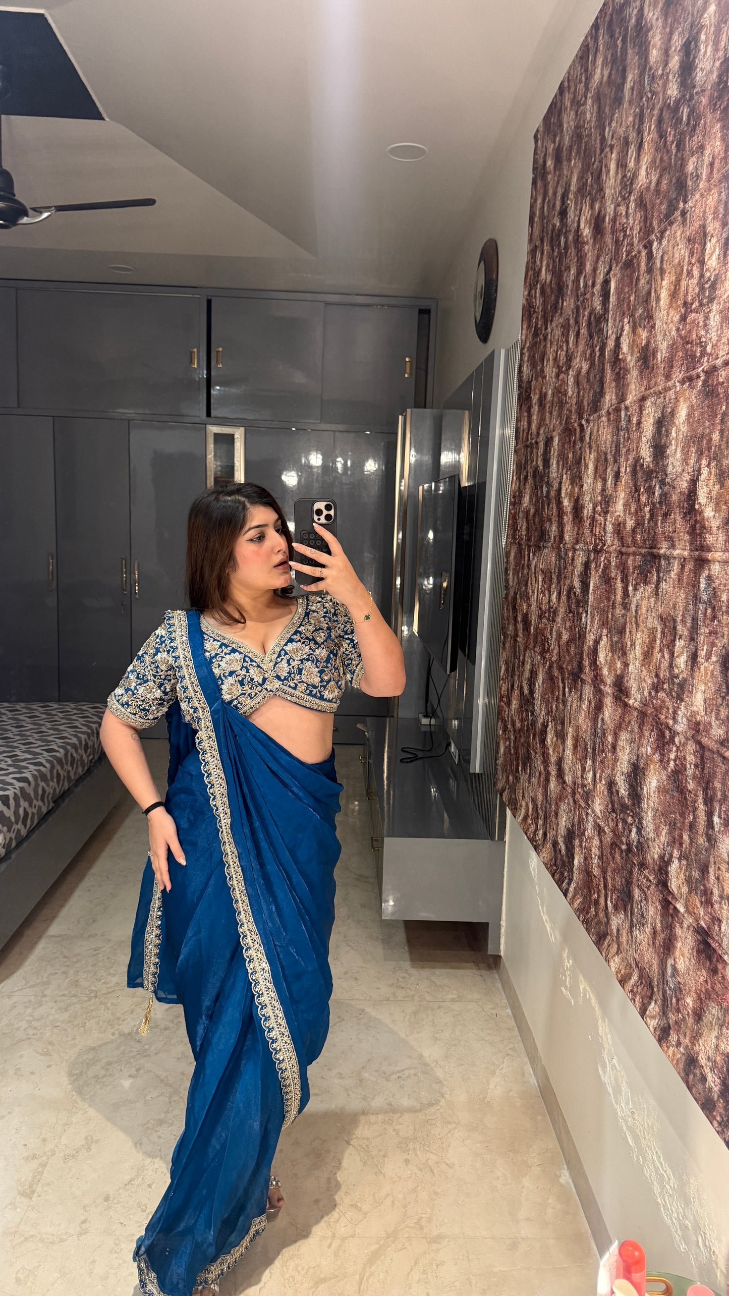 Dil Aagya saree 2.0 Blue