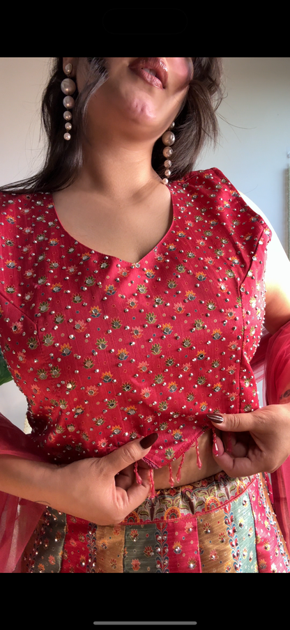 Multi color bb lehenga