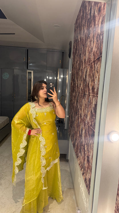 Zimi plazo set(haldi yellow)
