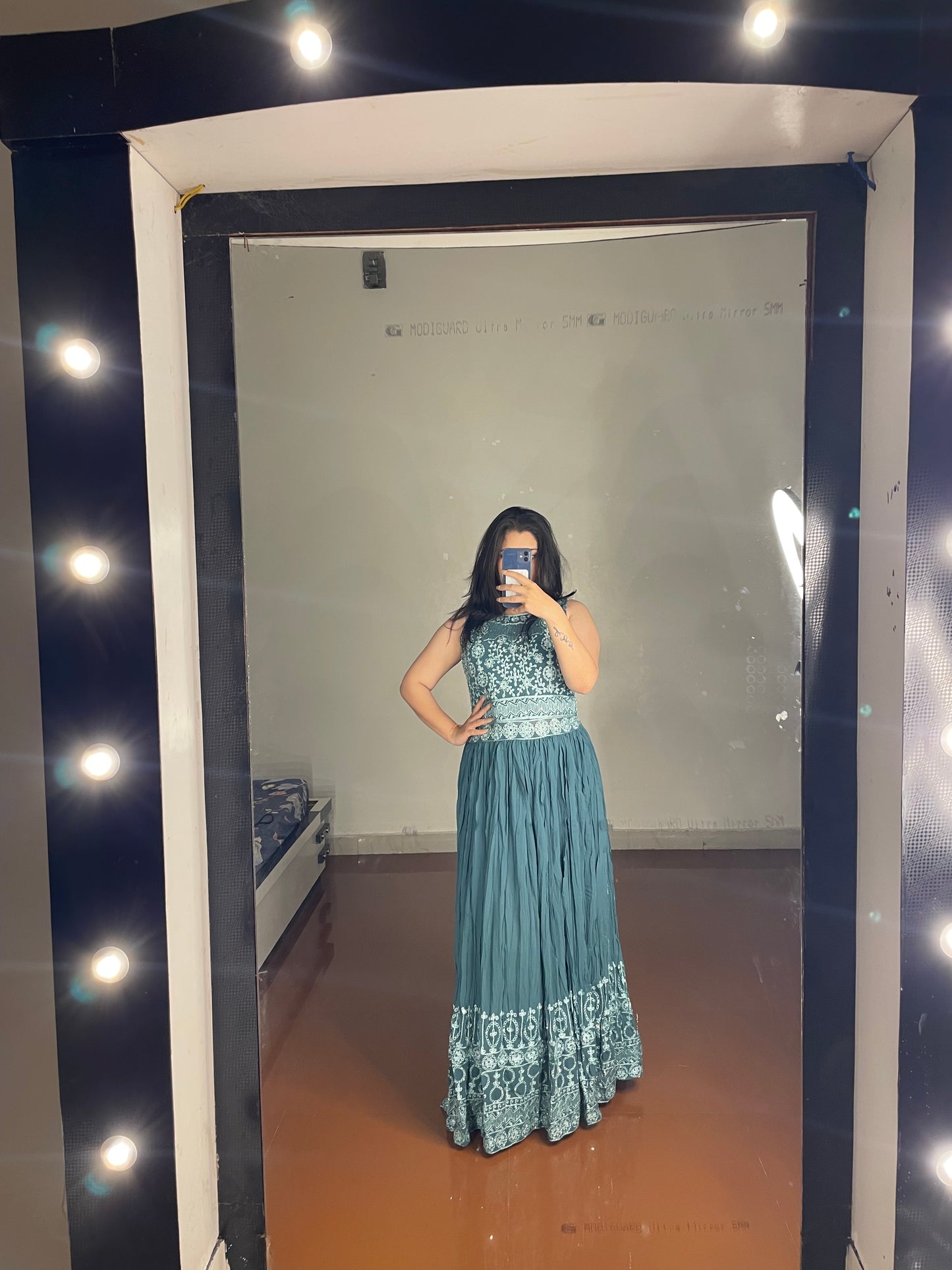 Mirror work gown