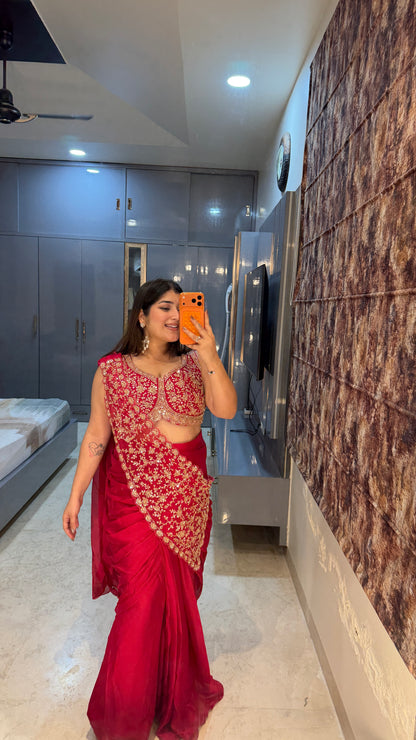 Sheila saree (pink)