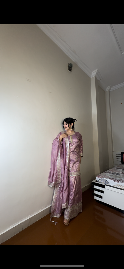 Shimmer tissue plazo set