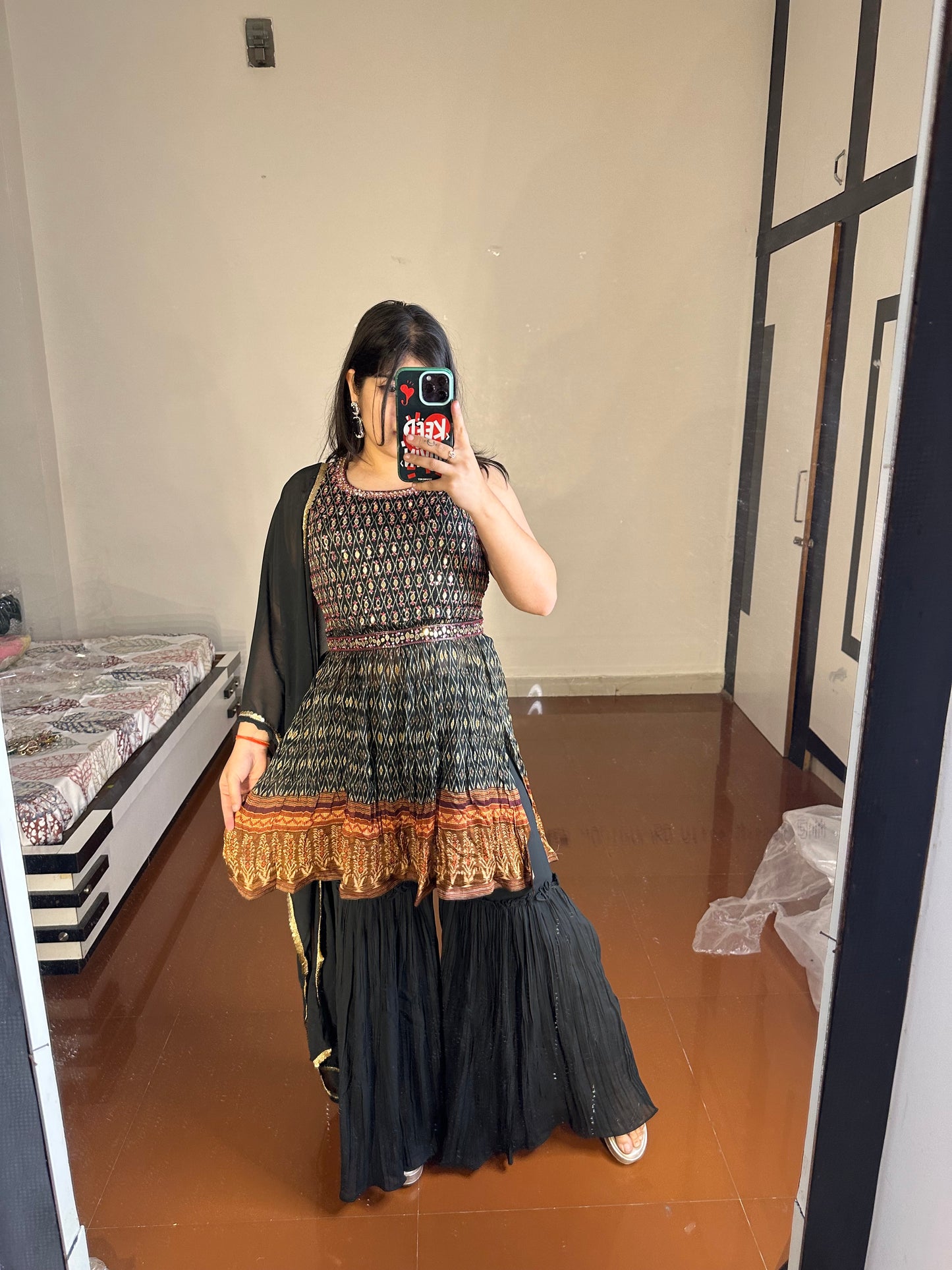 Fully printed sharara set