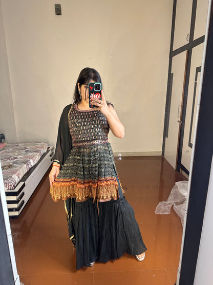 Fully printed sharara set